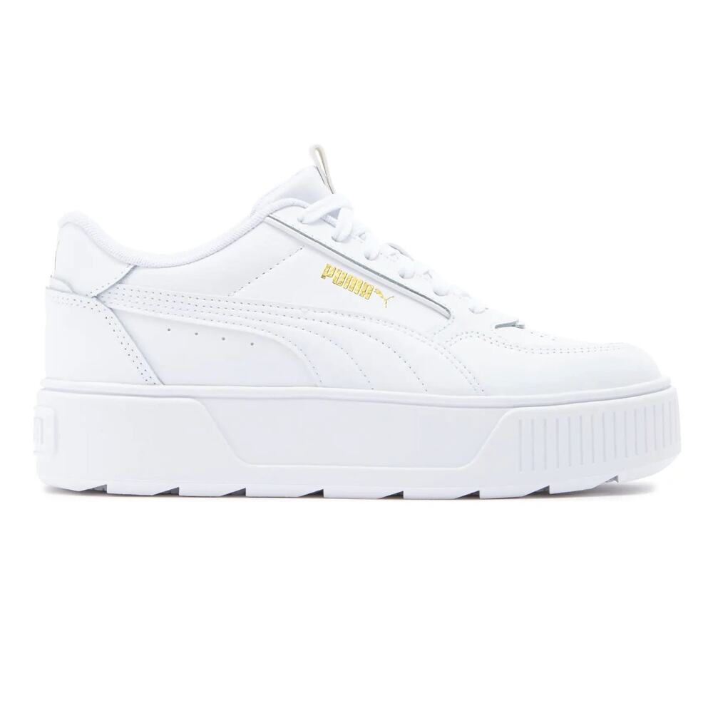 Puma Karmen Rebelle Platform Sneakers White Gold Women’s Size 7.5 Chunky